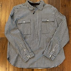 Zip up J. Crew flannel